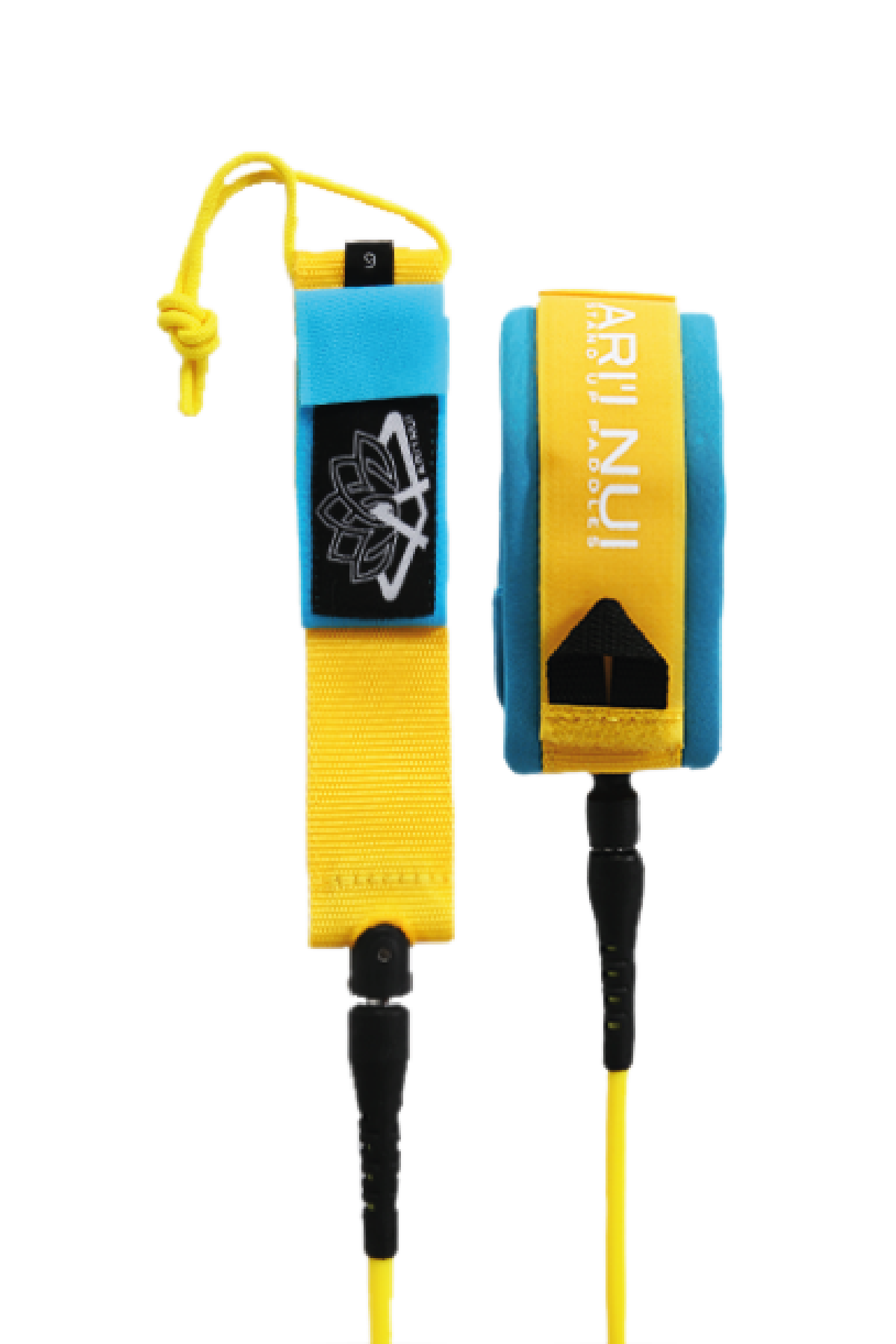 Ankle Straight Leash - Yellow Blue
